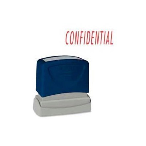 Sparco‚Ñ¢ Pre-Inked CONFIDENTIAL Message Stamp, Red, 1-3/4